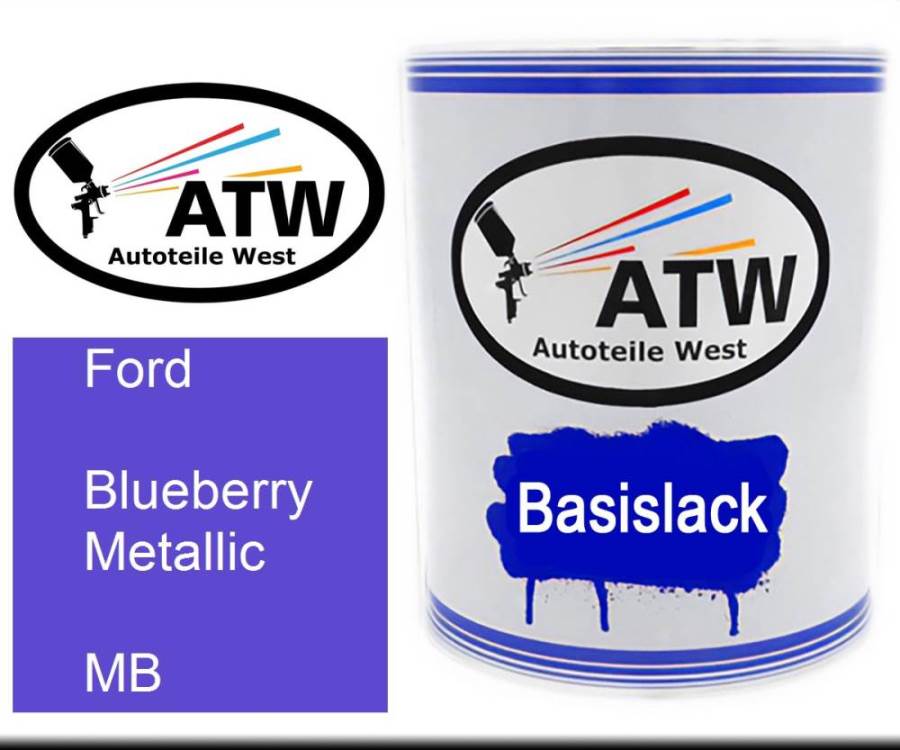 Ford, Blueberry Metallic, MB: 1L Lackdose, von ATW Autoteile West.